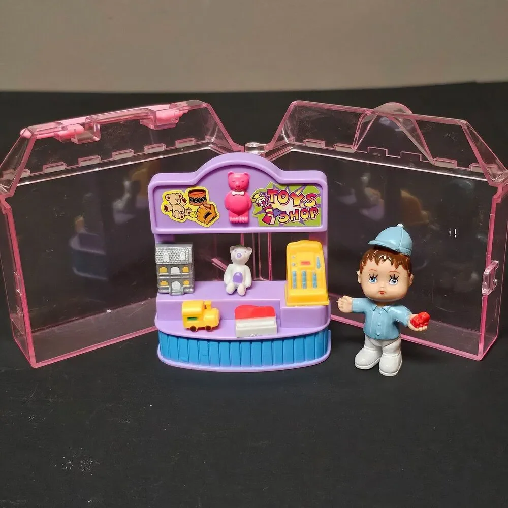 Vtg Teddy's Home Toy Store Miniature Toy Playsets Polyfect Toys 1990s